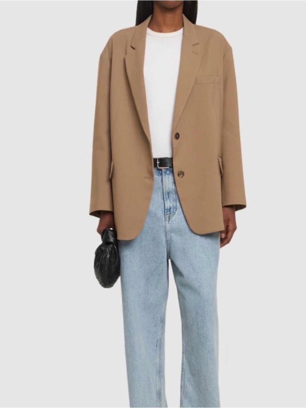 Frankie Shop Taupe Oversized Blazer very chic. Size is OS but fits like a 10/12